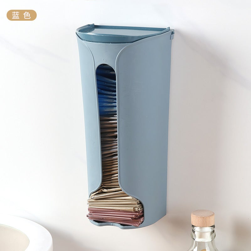 Garbage Bag Storage Artifact Plastic Bag Storage Box Kitchen Wall Hanging Garbage Bag Box Underwear Storage Box - Image 1