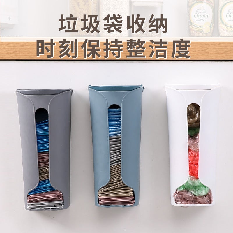 Garbage Bag Storage Artifact Plastic Bag Storage Box Kitchen Wall Hanging Garbage Bag Box Underwear Storage Box - Image 2
