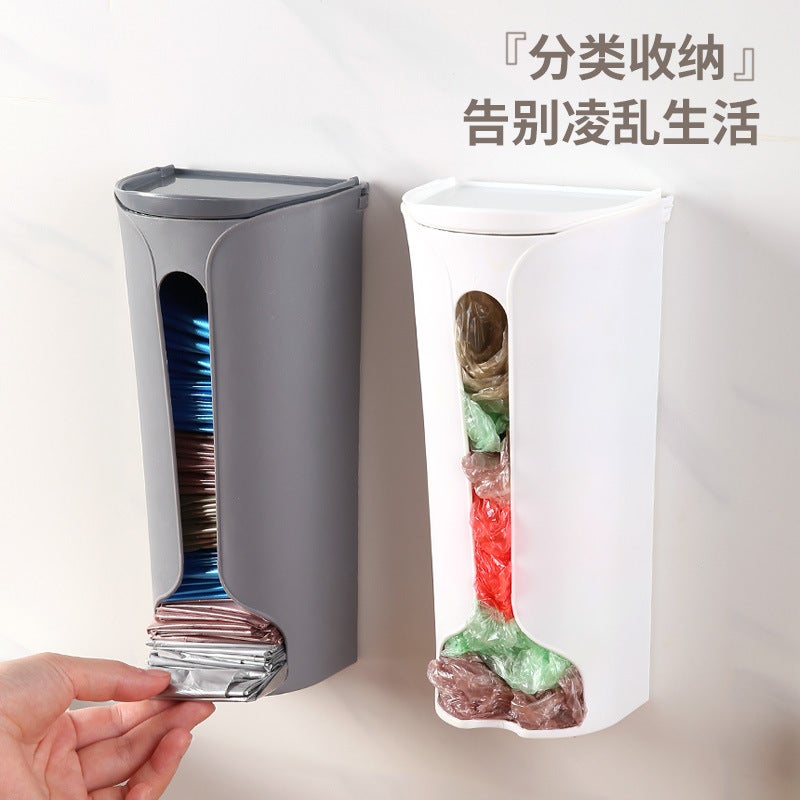 Garbage Bag Storage Artifact Plastic Bag Storage Box Kitchen Wall Hanging Garbage Bag Box Underwear Storage Box - Image 3