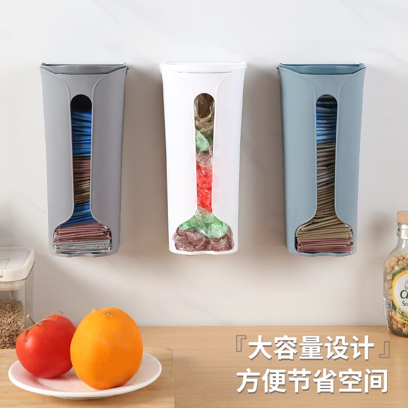 Garbage Bag Storage Artifact Plastic Bag Storage Box Kitchen Wall Hanging Garbage Bag Box Underwear Storage Box - Image 4