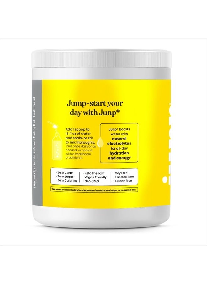 JUNP - Hydration Electrolyte Powder, Electrolytes Drink Mix, Hydration Mix, Sugar Free, Gluten Free, 0 Calories, 0 Carbs, Keto Friendly, NON - GMO Kosher, 90 Servings. (Lemonade) - Image 1