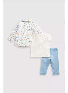 mothercare Leggings, T-Shirt and Jacket Set  - Image 2