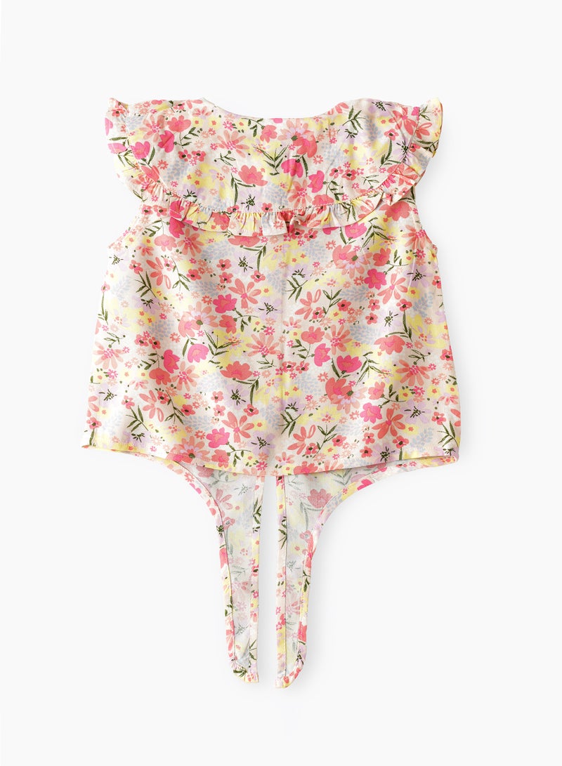 جيلين بلوزة بناتي من فيسكوز ناعم بتصميم أنيق ومريح لأجواء الربيع - Image 2