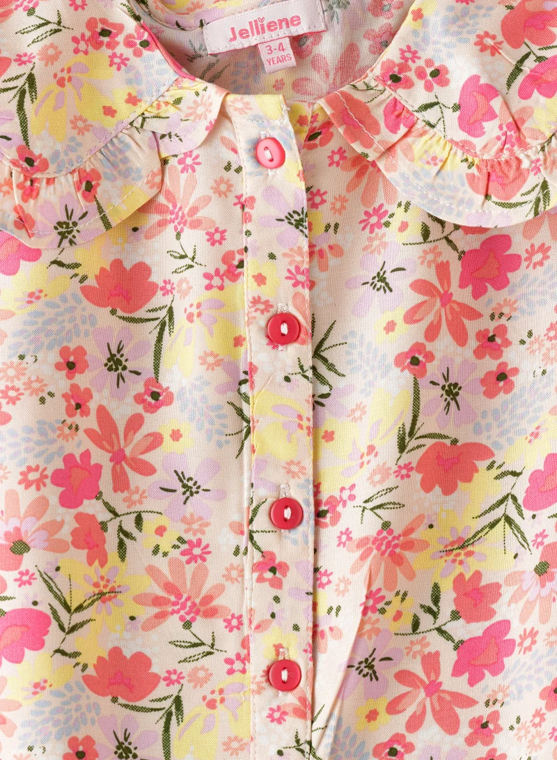 Jelliene Cozy Chic: Girls' Breathable Viscose Knit Blouse Soft Style & Spring Sunshine