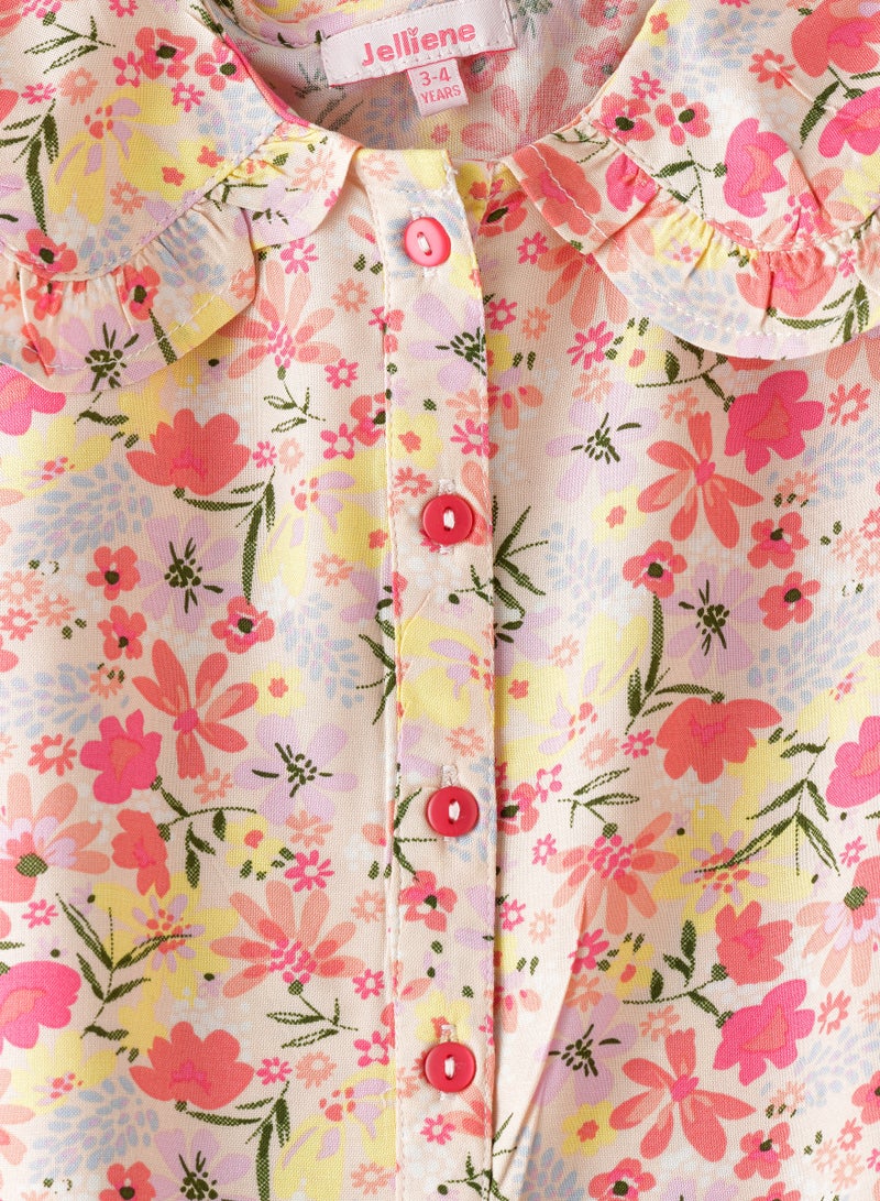 جيلين بلوزة بناتي من فيسكوز ناعم بتصميم أنيق ومريح لأجواء الربيع - Image 3