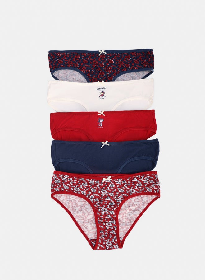 Carina Pack of 5 Colored Bikini Panties - Image 1