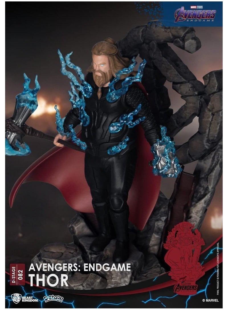 BEAST KINGDOM Thor Figurine 15cm Marvel Avengers Endgame Diorama Dstage DS-082 Officially Licensed Product Collectible - Image 2
