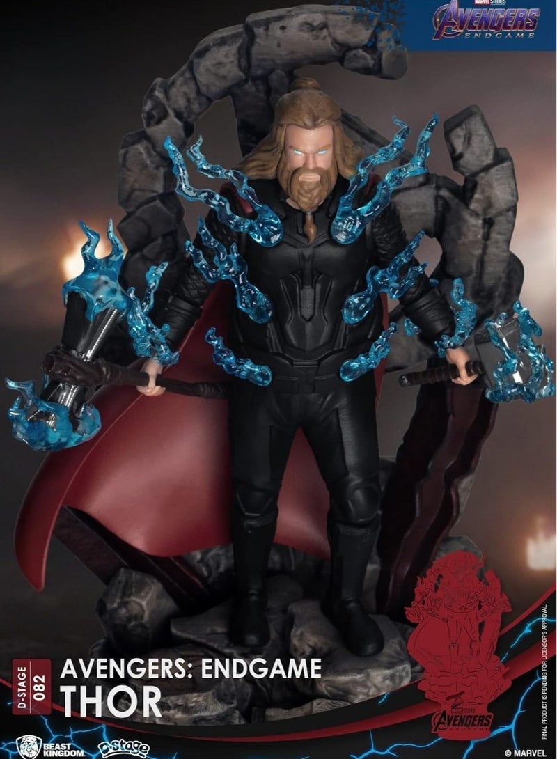BEAST KINGDOM Thor Figurine 15cm Marvel Avengers Endgame Diorama Dstage DS-082 Officially Licensed Product Collectible - Image 3