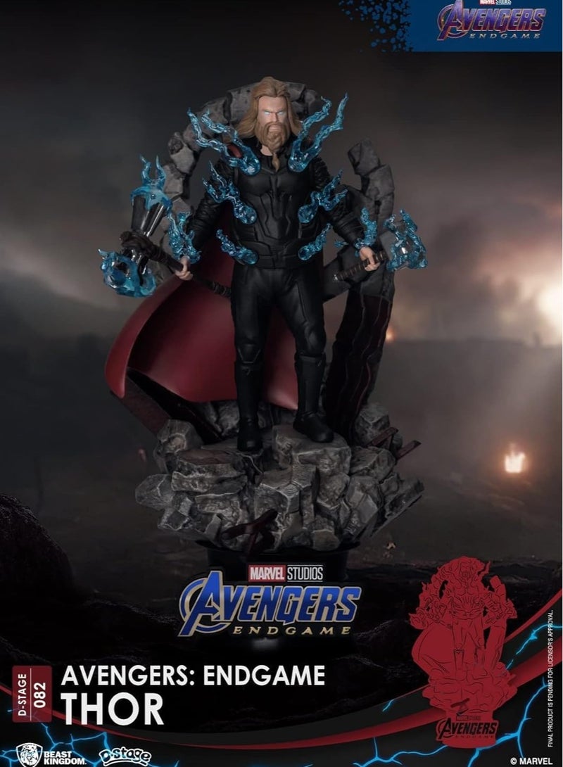 BEAST KINGDOM Thor Figurine 15cm Marvel Avengers Endgame Diorama Dstage DS-082 Officially Licensed Product Collectible - Image 4