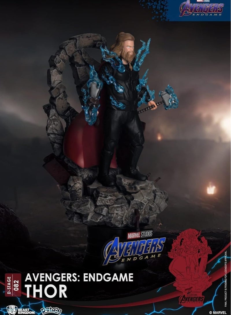 BEAST KINGDOM Thor Figurine 15cm Marvel Avengers Endgame Diorama Dstage DS-082 Officially Licensed Product Collectible - Image 5