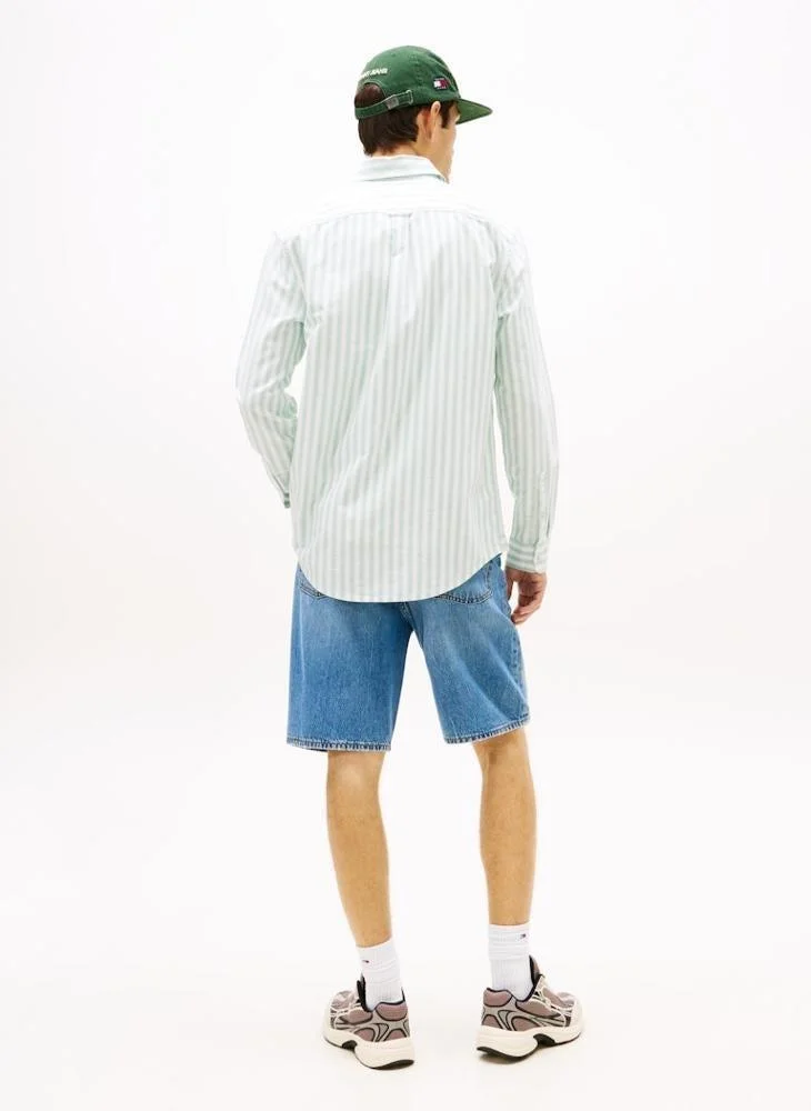 Tommy Jeans Regular Fit Stripe Oxford Shirt