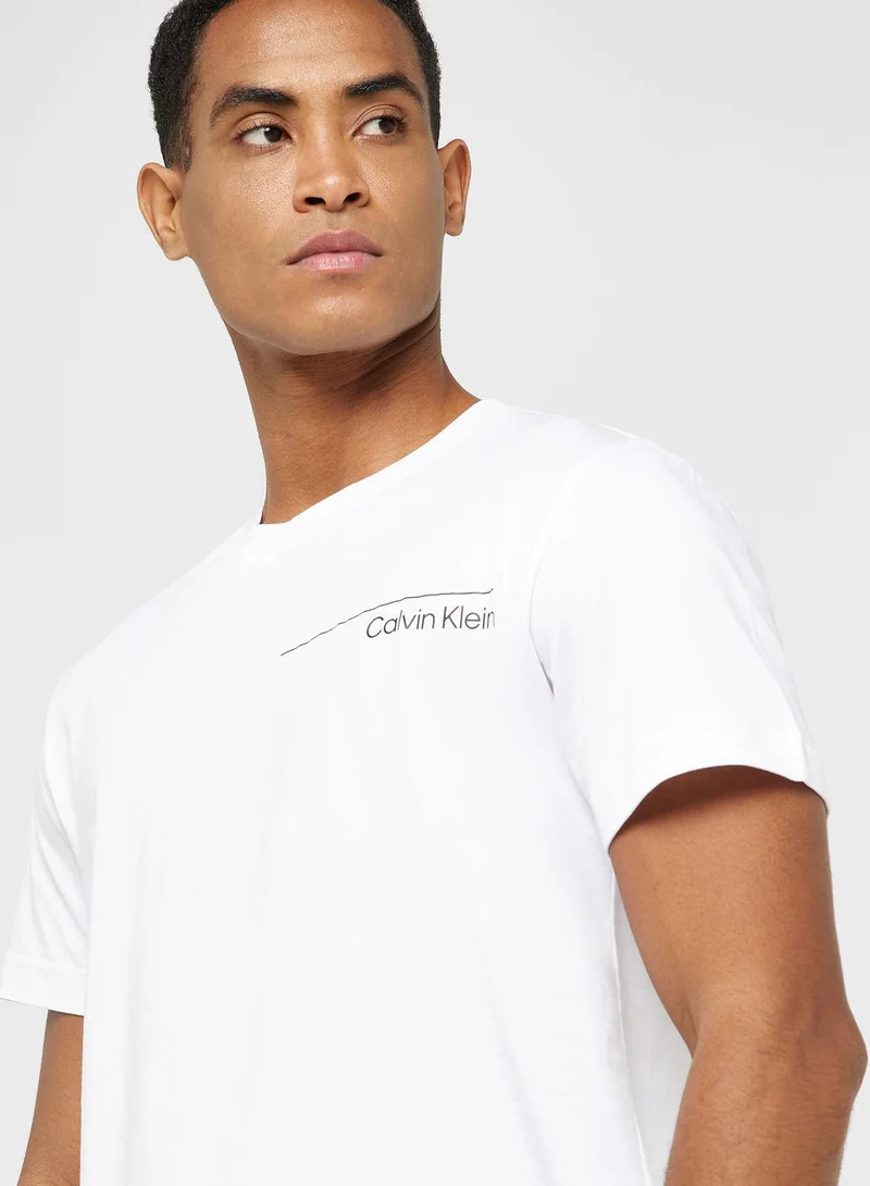 CALVIN KLEIN Logo Crew Neck T-Shirt