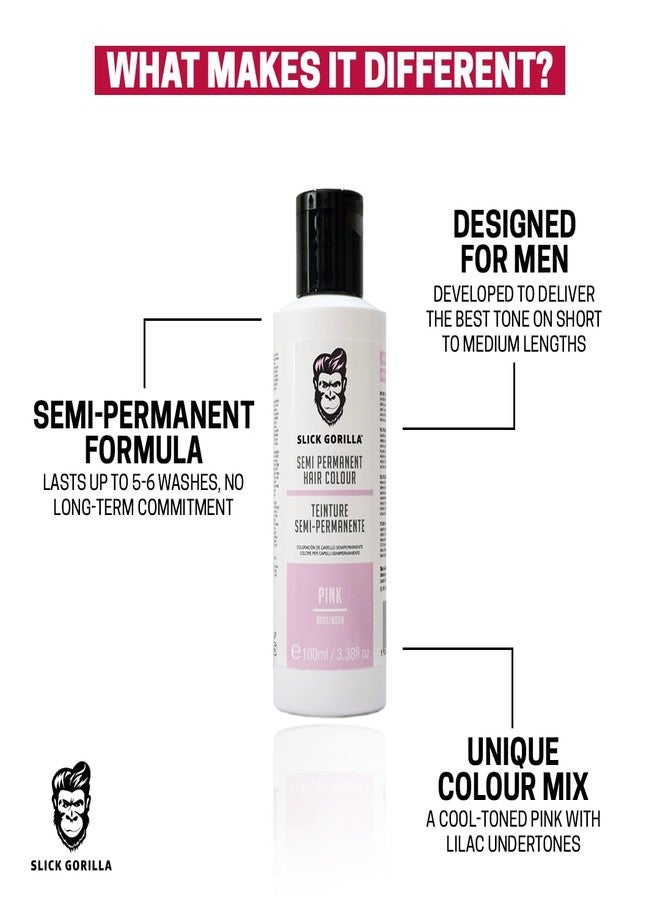 Slick Gorilla Semi Permanent Pink Colour, 0.03 Fl Oz (Pack of 1) - Image 4