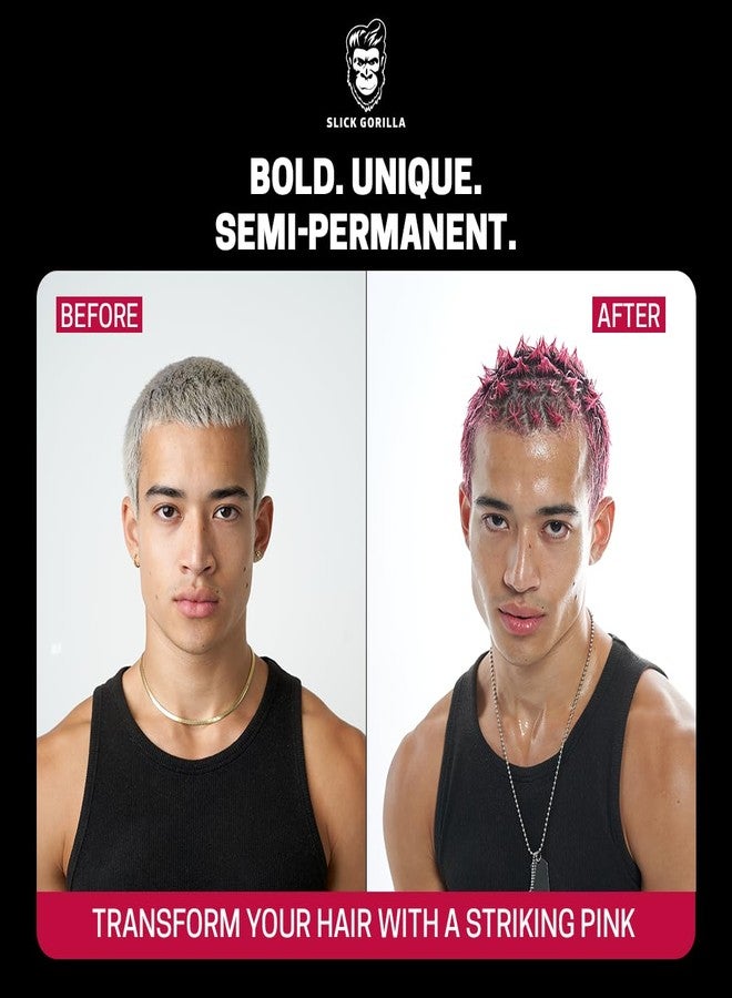 Slick Gorilla Semi Permanent Pink Colour, 0.03 Fl Oz (Pack of 1) - Image 5