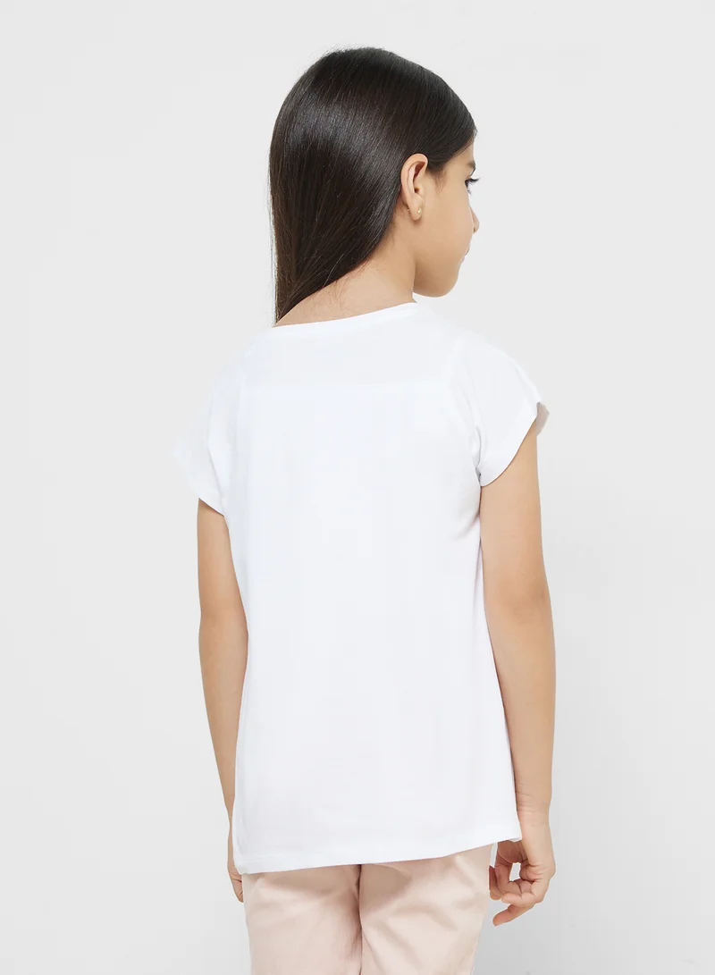 جس Kids Logo T-Shirt