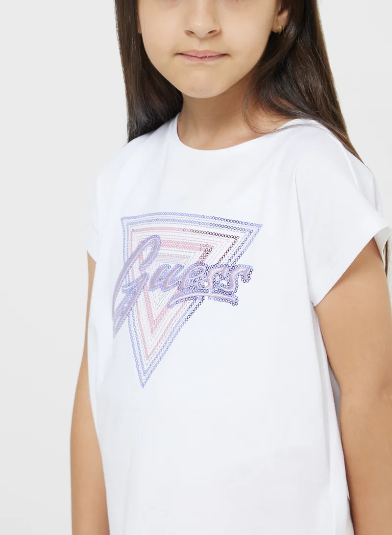 جس Kids Logo T-Shirt