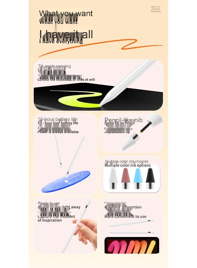 Capacitive Touch Stylus Pen for Android, iPhone, and iPad - Universal Drawing and Writing Touch Screen Pen - Image 3
