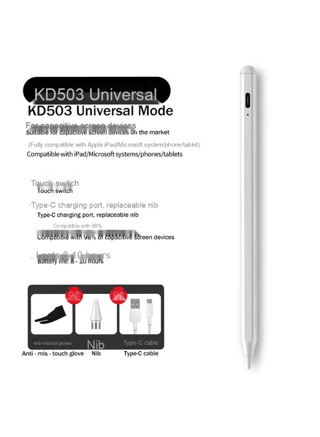 Capacitive Touch Stylus Pen for Android, iPhone, and iPad - Universal Drawing and Writing Touch Screen Pen - Image 1