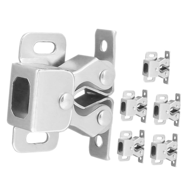 6Pcs Antique Nickel Closet Door Latches Metal Ball Catches Noise Reducing Spring Latches - Image 2