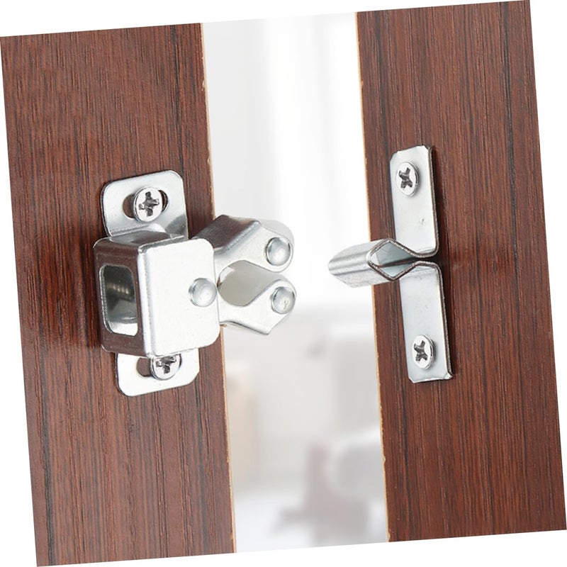 6Pcs Antique Nickel Closet Door Latches Metal Ball Catches Noise Reducing Spring Latches - Image 4