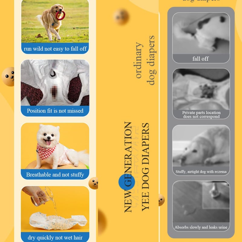 VAYINATO ® Env-Friendly Disposable 10 Pcs Pack for Female Dog and Cat Diaper Super Absorption and Anti-Leakage | Adjustable and Flexible Elastic with Velcro Strap (Extra Large) by Petzlifeworld - Image 5