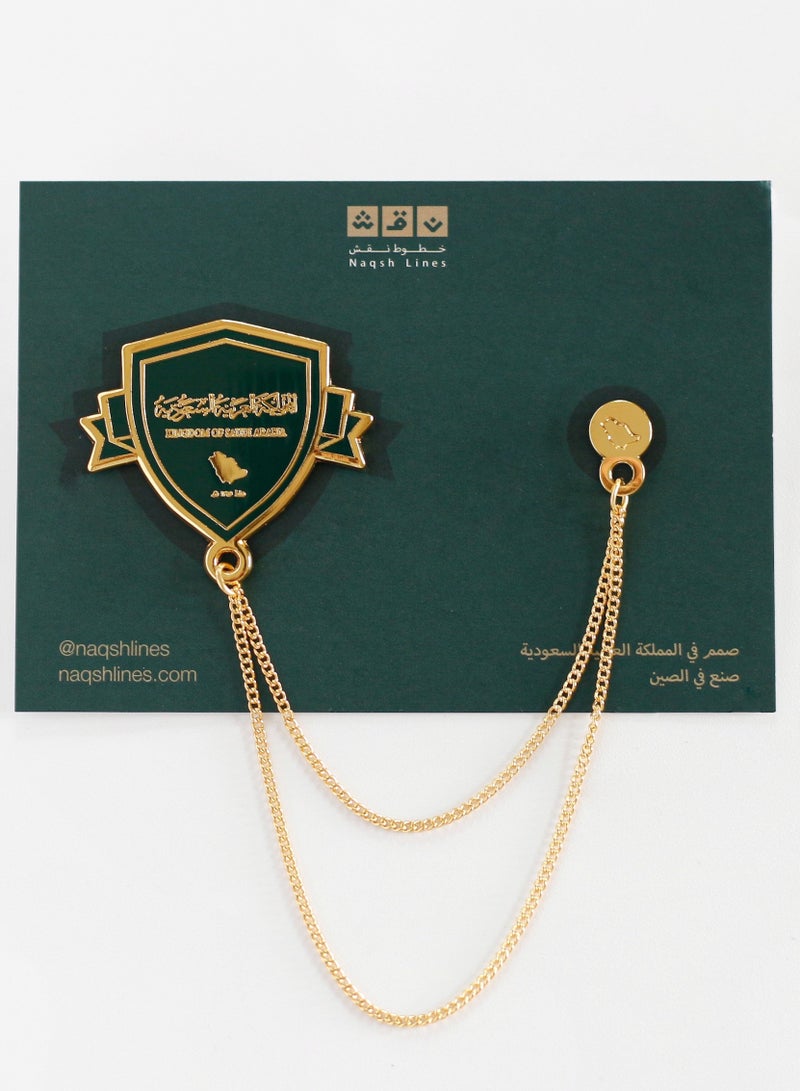 Saudi Arabia Pin/Brooch - Shield + Map - Image 5