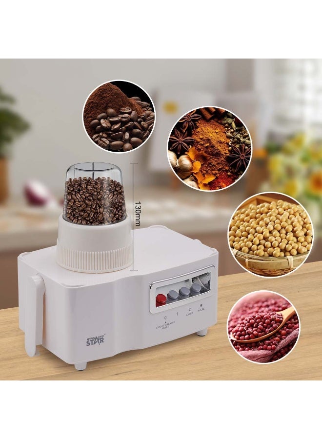 Winning Star ST-5558 4-in-1 Blender & Juicer Machine, 350W Electric Blender with 1.5L Jar, Juicer, Grinder & Mincer, Stainless Steel Blades, 2 Speeds with Pulse, Automatic Pulp Separation - Image 5