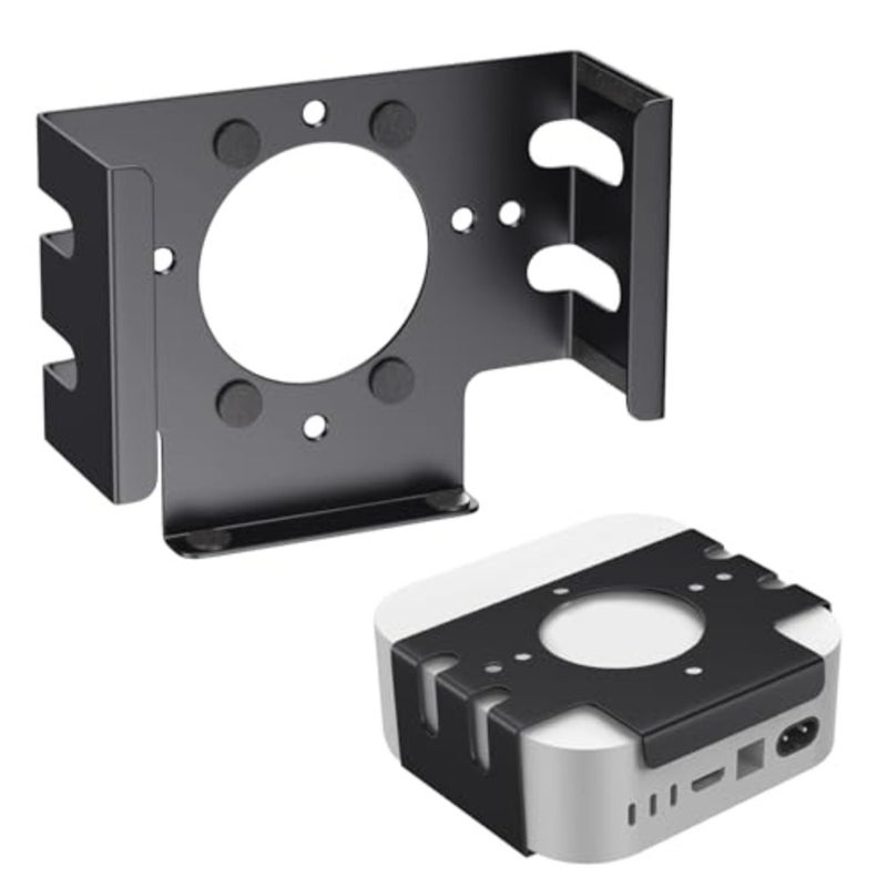 Space-Saving Under Desk Mount for Mac Mini M4 and M4 Pro 2024, Durable Carbon Steel Stand, Monitor Holder Bracket for Efficient Heat Dissipation - Image 1