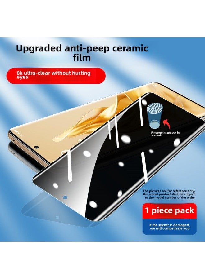 For Opporeno9 Tempered Film 11reno5pro Mobile Phone Film 6por 10 Opporone3 Full Screen 5-Colour:8k Anti-peep [imported Ceramic Film] Full Glue Unlocks In Seconds★Single Piece-Size:OPPO Reno5 Pro+ 5G