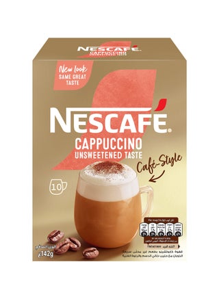 Cappuccino Coffee Mix Unsweetened Taste 10 Sachets 142gmgrams Pack of 10 - view 5
