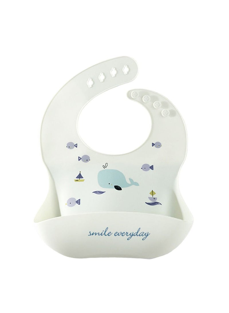 Muslin Tree Waterproof Silicone Baby Bib  - Image 1