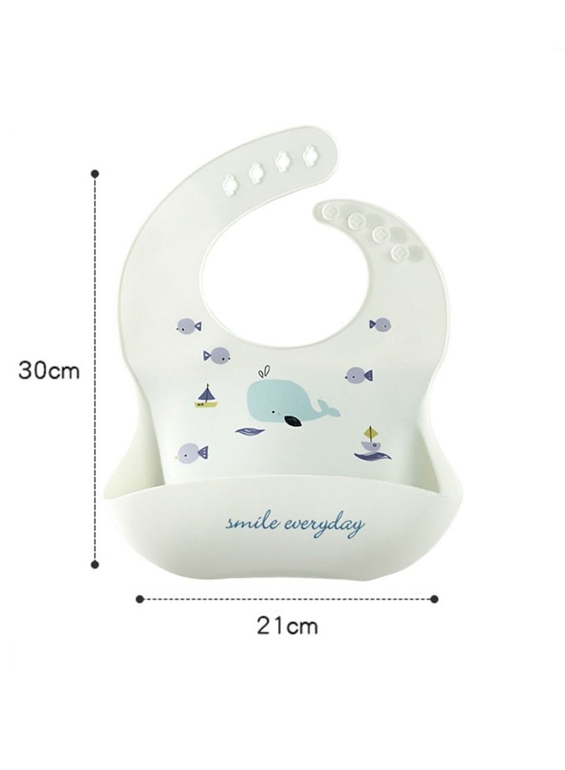 Muslin Tree Waterproof Silicone Baby Bib  - Image 2