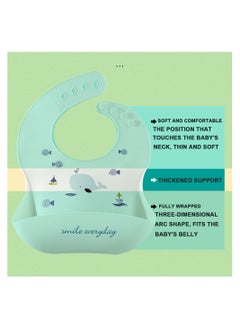 Muslin Tree Waterproof Silicone Baby Bib  - Image 5