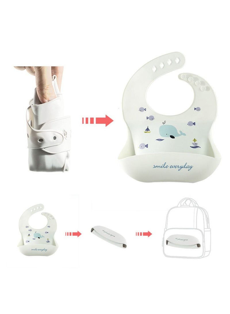 Muslin Tree Waterproof Silicone Baby Bib  - Image 4