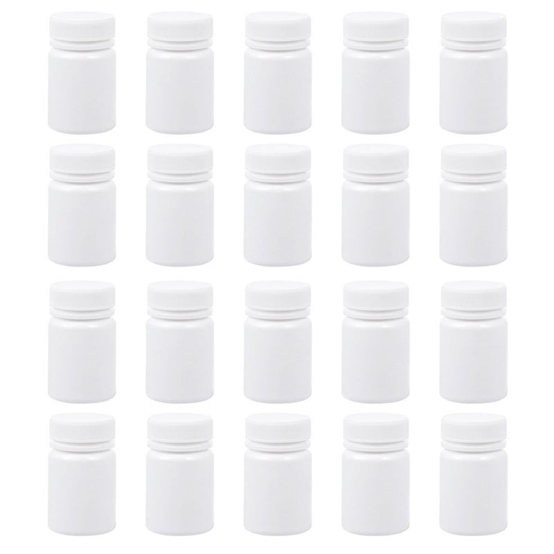30 Pack 50ml Refillable Thickened Travel Capsule Bottles For Medicine And Vitamins - Image 2