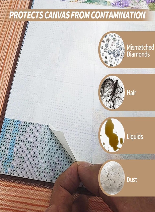 Creztail 150 Pieces Diamond Painting Release Paper, Double-Sided Silicone Coating, Non-Stick Cover Paper for 5D Diamond Art Craft Supplies - Image 4