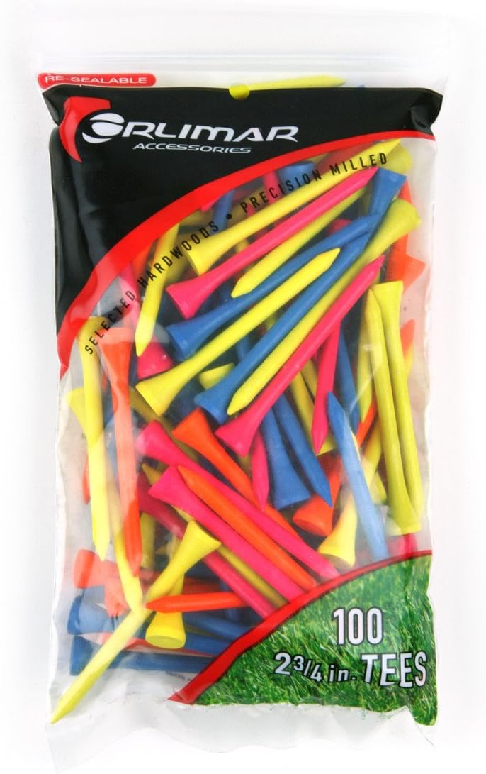 2 3/4-Inch Golf Tees - 100-Pack (Fluorescent)