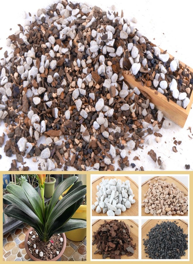 CJGQ 2 Quart Bonsai Soil Mix Lava,Pumice,Pine Bark and Calcined Rock, Natural Organic Mix for Potted Plants… - Image 1