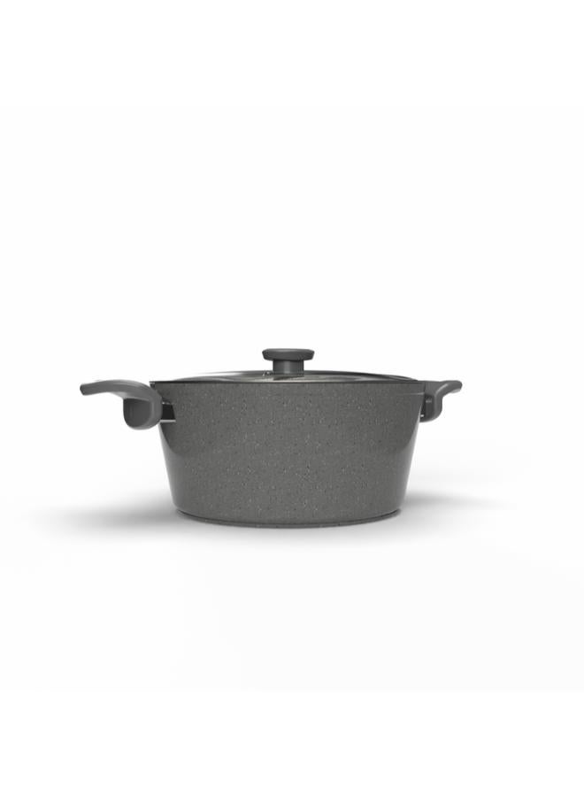 Top Chef Granit Pot glass lid 16 Cm Grey (Suitable For Induction) - Image 3