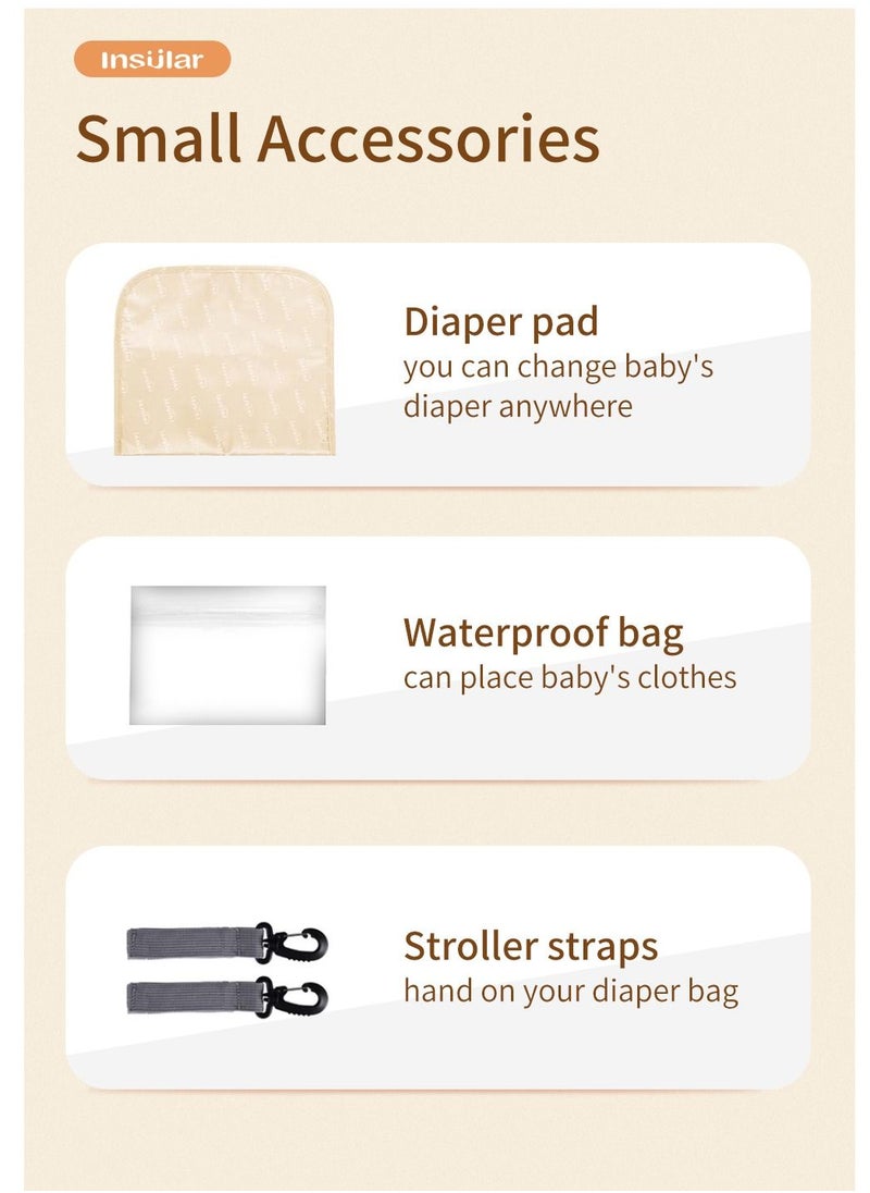 insular - Baby Diaper Bag With High-Quality Material And Adjustable Strap For Easy Carrying - Image 1
