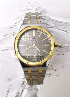 Rivoly Men's Stainless Steel Analog Quartz Watch, Easy to Read Fashion Design Waterproof Classic Luxury Big Face Wrist Watch  - Image 2