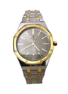 Rivoly Men's Stainless Steel Analog Quartz Watch, Easy to Read Fashion Design Waterproof Classic Luxury Big Face Wrist Watch  - Image 4