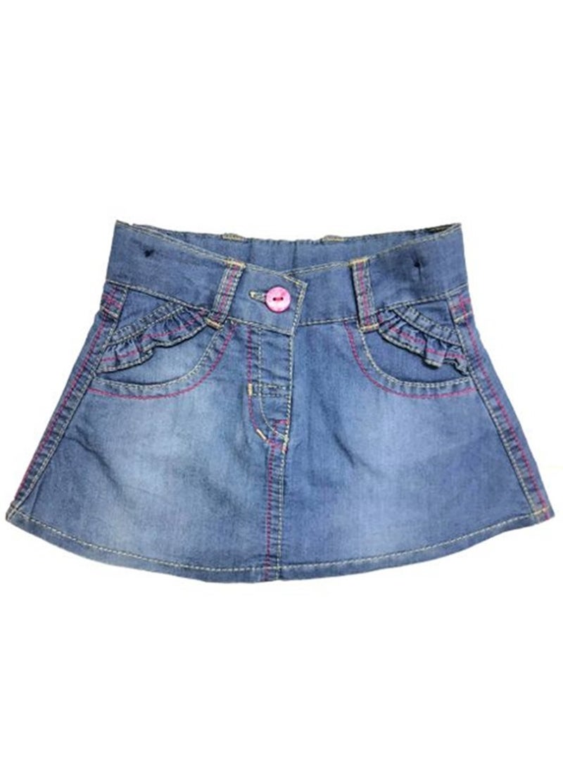 Master Jeans - Baby Girls Jeans Skirt - Image 1