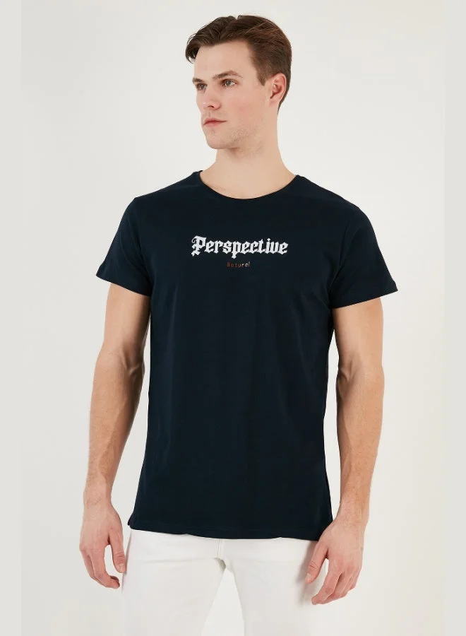 Buratti  Buratti Cotton Slim Fit Crew Neck T Shirt Men's T SHIRT 541PERSPECTIVE for Men | Best Price UAE