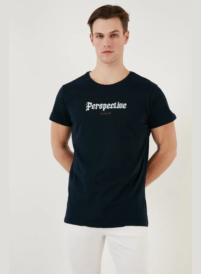 Buratti  Buratti Cotton Slim Fit Crew Neck T Shirt Men's T SHIRT 541PERSPECTIVE for Men | Best Price UAE