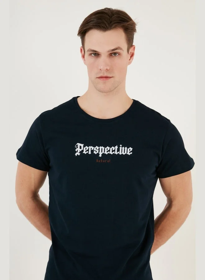 Buratti  Buratti Cotton Slim Fit Crew Neck T Shirt Men's T SHIRT 541PERSPECTIVE for Men | Best Price UAE