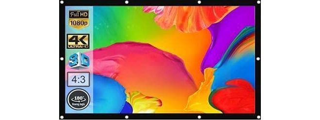 SAVSOL 2023 Upgraded 106 Inches Diagonal 16:9 Aspect Ratio, 92 Inches x 52 Inches, Supports UHD-3D-4K Technology Universal Eyelets Type, 8 Feet x 4.5 Feet Projector Screen (Width 234 cm x 132 cm Height) - Image 4
