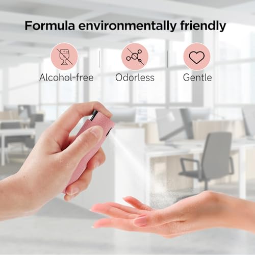 YTT Screen Cleaner, All-in-One Spray & Wipe Cleaner, with Transparent Protective Shell for All Phones, Laptop and Tablet Screens (Pink) - Image 2