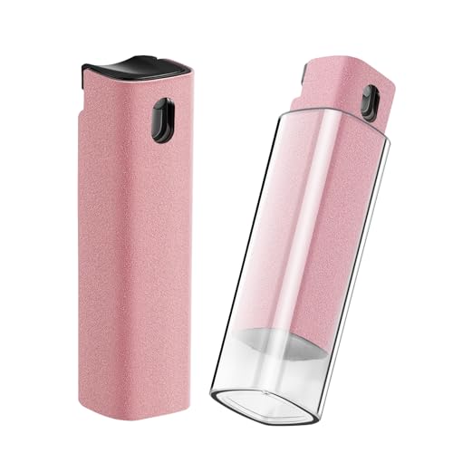 YTT Screen Cleaner, All-in-One Spray & Wipe Cleaner, with Transparent Protective Shell for All Phones, Laptop and Tablet Screens (Pink) - Image 1