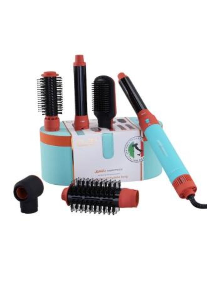 ENZO EN-4133 6-in-1 Electric Hair Styling Tool - Hair Straightener, Curler, Hot Air Brush & One-Step Dryer with Ionic Technology 1500W Power for Fast Salon Styling at Home - Image 3